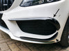 Mercedes C Class Front Flics Set Carbon Fibre Look AMG Line & C43 Until March 2018 C205 W205 S205 A205