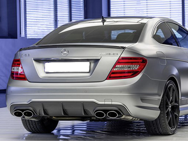 W204 C-Klasse Coupe Kofferraumdeckel Spoiler AMG C63 Style Gloss Black
