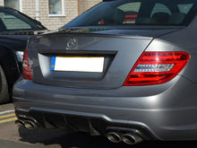 Load image into Gallery viewer, Carbon Fibre Fiber Boot Trunk Lid Spoiler W204 C Class Saloon Sedan models Mansory B STOCK