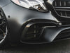 AMG E63 E63 S Carbon fibre fiber Front Canards E Class W213 Sedan S213 Wagon