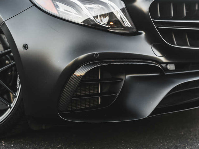 AMG E63 E63 S Carbon fibre fiber Front Canards E Class W213 Sedan S213 Wagon