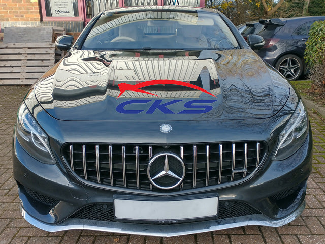 AMG Panamericana Grille Chrome and Black C217 S Class Coupe Cabriolet NOT FOR AMG S63 S65