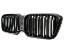 Carica l&#39;immagine nel visualizzatore di Gallery, BMW X3 G01 LCI Kidney grill Grilles Twin Bar Gloss Black M Performance from August 2021