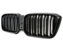 Charger l&#39;image dans la galerie, BMW X3 G01 LCI Kidney grill Grilles Twin Bar Gloss Black M Performance from August 2021