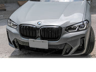 BMW X3 G01 LCI Kidney grill Grilles Twin Bar Gloss Black M Performance from August 2021