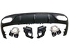 AMG E53 Diffuser & Exhaust Tailpipes Package C238 A238 Night Package Black OR Chrome AMG Style