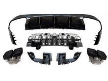 Load image into Gallery viewer, AMG E63 Style Diffuser &amp; Exhaust Tailpipes Package C238 A238 Night Package Black OR Chrome