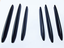 画像をギャラリービューアに読み込む, Mercedes SLK SLC R172 Satin Black Bonnet Hood fins Set 6pcs