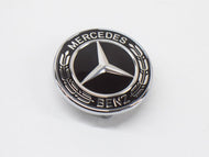 Mercedes Grille badge emblem Black and Chrome A0008171901