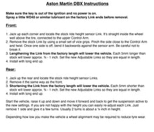 画像をギャラリービューアに読み込む, Lowering kit Aston Martin DBX