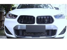 Load image into Gallery viewer, BMW X2 F39 Kidney Grill Grilles Gloss Black Twin Bar M Performance