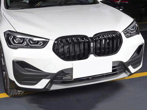 BMW X1 F48 Nierengrill Grills Gloss Black Twin Bar M Sport ab 2019