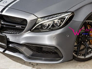 C63 AMG Carbon Fiber Front Splitter