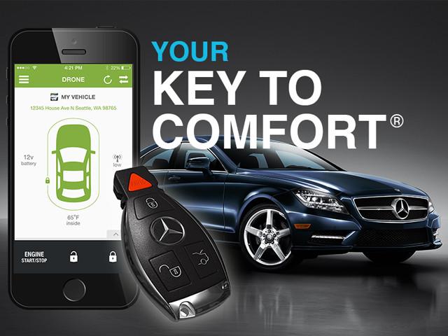 Remote Key Start Mercedes with Smartphone Control W218 CLS W212 E Class R172 SLK