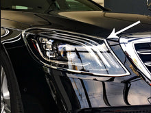 Carregar imagem no visualizador da galeria, W222 S Class Chrome headlamp surrounds Set - Facelift models from 2017 onwards