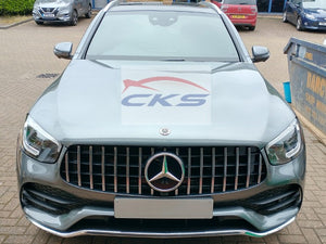 Mercedes GLC Panamericana GT GTS Grille Chrome and Black from JUNE 2019 with AMG Line Styling package