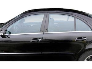 Mercedes W211 E Class Saloon Sedan Limo Chrome Window Trims Stainless Steel