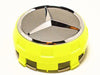 AMG Nabenkappen für Leichtmetallfelgen, gelbes Design mit Zentralverschluss