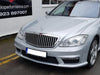 Mercedes S Class W221 Maybach Style Grille Grill S600 Black with Chrome Bars
