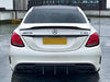 AMG Carbon Fiber Diffuser Big Fin Sedan Wagon W205 S205