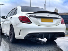 Load image into Gallery viewer, AMG Carbon Fiber Diffuser Big Fin Sedan Wagon W205 S205