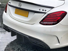 Load image into Gallery viewer, AMG Carbon Fiber Diffuser Big Fin Sedan Wagon W205 S205