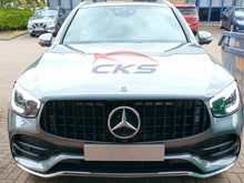 Carica l&#39;immagine nel visualizzatore di Gallery, Mercedes GLC Panamericana GT GTS Grille Gloss Black from JUNE 2019 with AMG Line Styling package