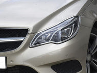 Mercedes W207 E Class Coupe Cabriolet Chrome headlamp surrounds bezels Set models from May 2013