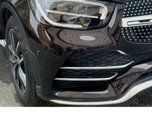 Charger l&#39;image dans la galerie, Mercedes GLC Chrome Front Bumper Fins X253 SUV C253 Coupe AMG Line JUNE 2019+