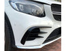 Mercedes GLC Front Bumper Aero Flics Canard Set Gloss Black GLC X253 SUV C253 Coupe AMG Line