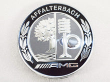Cargar imagen en el visor de la galería, AMG Alloy Wheel Centre Caps in Silver and Black traditional design