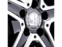 Cargar imagen en el visor de la galería, AMG Alloy Wheel Centre Caps in Silver and Black traditional design