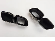 Carregar imagem no visualizador da galeria, AMG Style C63 Tailpipe Trims Set Night Package Black