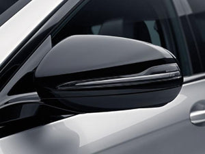 Gloss Black Mirror Covers Set for Left Hand Drive Vehicles Mercedes E Class W213 C238 CLS C257