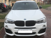 Load image into Gallery viewer, BMW X3 F25 Kidney grill Grilles Gloss Black Twin Bar M Performance from 2015
