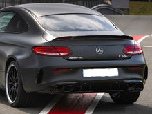 Carica l&#39;immagine nel visualizzatore di Gallery, AMG C63 S Facelift Diffuser &amp; Exhaust Tailpipes Package C205 A205 Night Package Black OR Chrome OEM Original