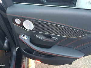 Mercedes GLC Carbon fibre Door trims Set Rear Doors