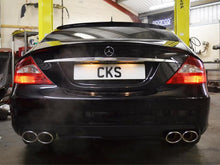Carica l&#39;immagine nel visualizzatore di Gallery, CKS W219 CLS Sport Quad Tailpipe Exhaust with 4 x AMG Style Oval tailpipes