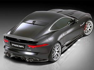 Jaguar F Type Coupe und Cabriolet Heckdiffusor aus Kohlefaser für Quad-Auspuff