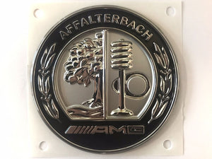 AMG Affalterbach logo emblem - easy fit via pre-applied adhesive tape - SOLD AS 1PC