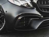 AMG E63 E63 S Carbon fibre fiber Front Canards E Class W213 Sedan S213 Wagon