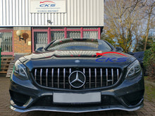 Load image into Gallery viewer, AMG Panamericana Grille Chrome and Black C217 S Class Coupe Cabriolet NOT FOR AMG S63 S65