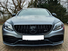 Carica l&#39;immagine nel visualizzatore di Gallery, Mercedes AMG C63 Panamericana GT GTS Gloss Black AMG C63 ONLY OEM Grille FACELIFT 2019+ MODELS ONLY