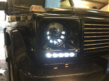 Carregar imagem no visualizador da galeria, W463 G Wagen LED Headlamps in Black Left Hand Drive Vehicles 1986-2009