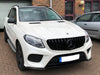 Mercedes GLE SUV W166 Panamericana GT GTS Grille Gloss Black From 2015