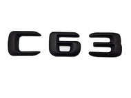 C63 Mattschwarzes Kofferraumdeckel-Emblem