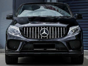Mercedes GLE Coupe C292 Panamericana GT GTS Grille Chrome and Black From 2015