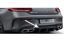 Load image into Gallery viewer, AMG C63 S Edition 1 Rear Diffuser Insert Gloss Black C205 C Class Coupe Cabriolet