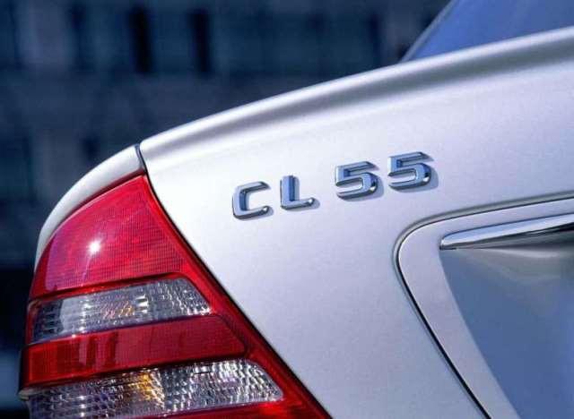 CL55 boot trunk lid badge