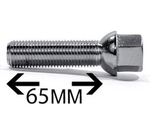 Load image into Gallery viewer, Set of 20 alloy wheel bolts M14 x 1.5 Ball seat Thread length 65mm